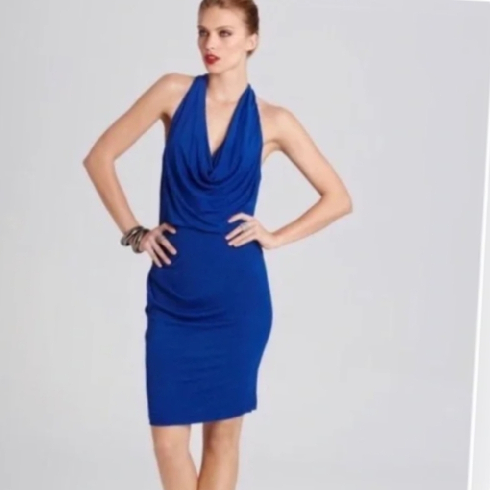 BCBGMaxAzria Size M Sexy Royal Blue Dress